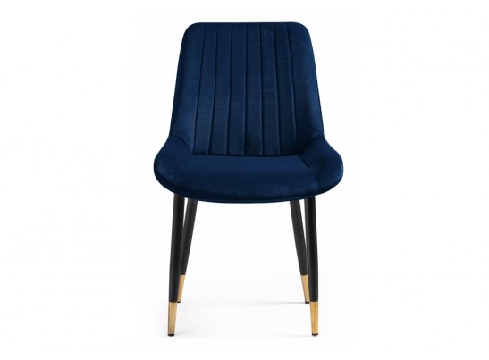 Стул на металлокаркасе Seda 1 dark blue / gold / black в Кургане