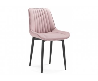 Стул на металлокаркасе Седа розовый / черный