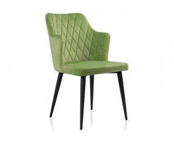 Стул на металлокаркасе Velen dark green