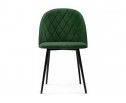 Стул на металлокаркасе Зест темно-зеленый / черный глянец в Кургане