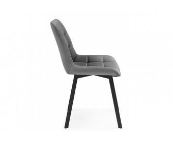 Стулья на металлокаркасе Челси 360 светло-серый (ZD 960) / черный