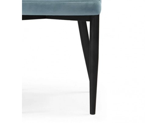 Стул на металлокаркасе Kora light blue / black