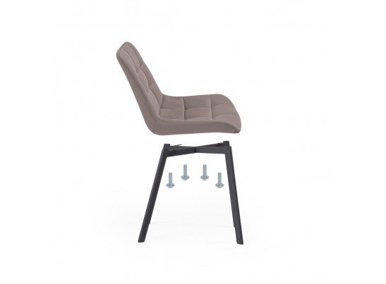 Стул на металлокаркасе Челси латте / черный в Кургане