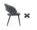 Стул на металлокаркасе Ball dark gray / black в Кургане