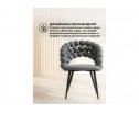 Стул на металлокаркасе Ball dark gray / black в Кургане