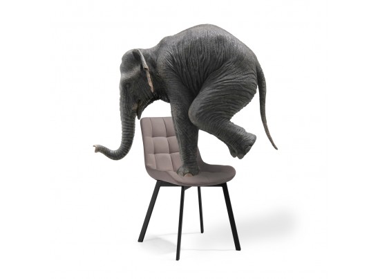 Стул на металлокаркасе Челси латте / черный в Кургане