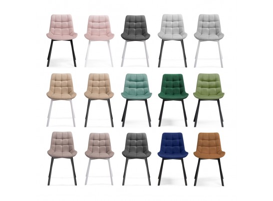 Стул на металлокаркасе Челси латте / черный в Кургане