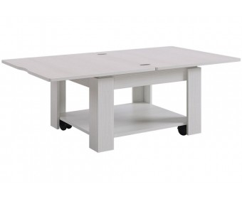 Журнальный столик Адам 1 белый рамух