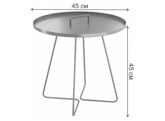 Журнальный столик Sheffilton SHT-CT42 белый муар в Кургане