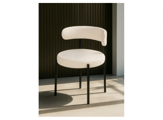 Стул на металлокаркасе Rudi white / black в Кургане