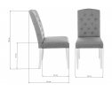 Стул Menson white / fabric сream в Кургане