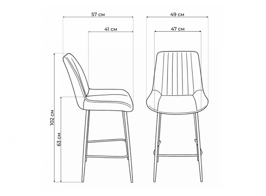 Полубарный стул Седа 360 бежевый (zd 210) / золотой в Кургане
