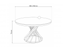 Стол Twist steel / white в Кургане