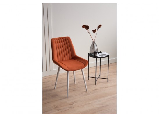 Стул на металлокаркасе Седа 360 терракотовый (zd 432) / белый