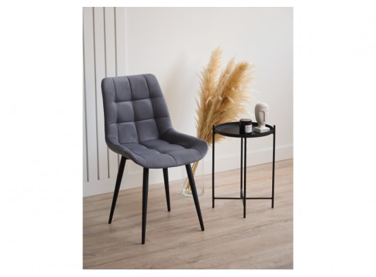 Стул на металлокаркасе Челси К темно-серый (zd 995) / черный в Кургане