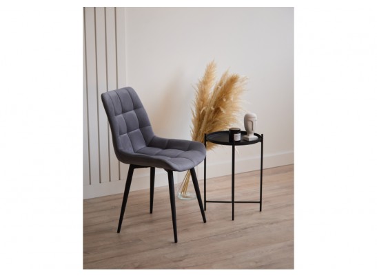 Стул на металлокаркасе Челси К темно-серый (zd 995) / черный в Кургане