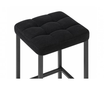 Барный стул Лофт микровелюр катания блэк / черный матовый