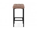 Барный стул Лофт микровелюр катания корица / черный матовый в Кургане