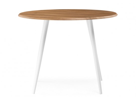 Деревянный стол Абилин 100х76 дуб вотан / белый матовый в Кургане