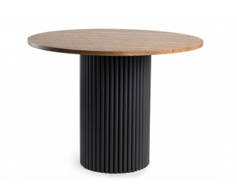 Деревянный стол Барел 89 орех кантри / черный