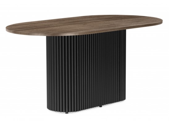 Деревянный стол Барон О 160 х 90 дуб кантри / черный в Кургане