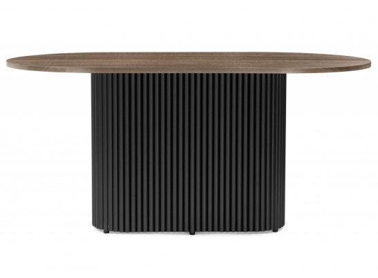 Деревянный стол Барон О 160 х 90 дуб кантри / черный в Кургане