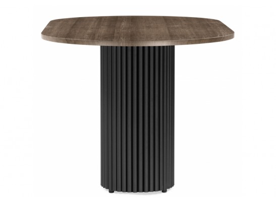 Деревянный стол Барон О 160 х 90 дуб кантри / черный в Кургане