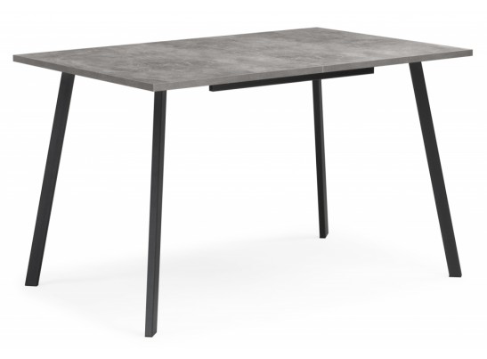 Деревянный стол Кортни 117 (157) x 77 бетон светлый / черный матовый в Кургане