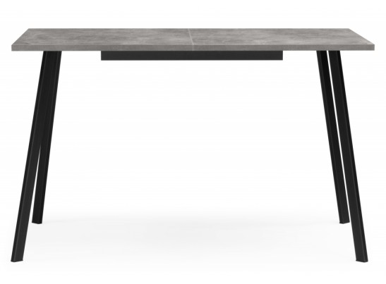 Деревянный стол Кортни 117 (157) x 77 бетон светлый / черный матовый в Кургане