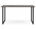 Деревянный стол Лиман 117 х 77 бетон светлый / черный матовый в Кургане