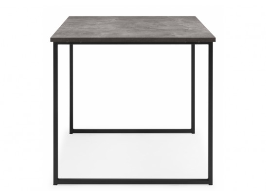 Деревянный стол Лиман 117 х 77 бетон светлый / черный матовый в Кургане