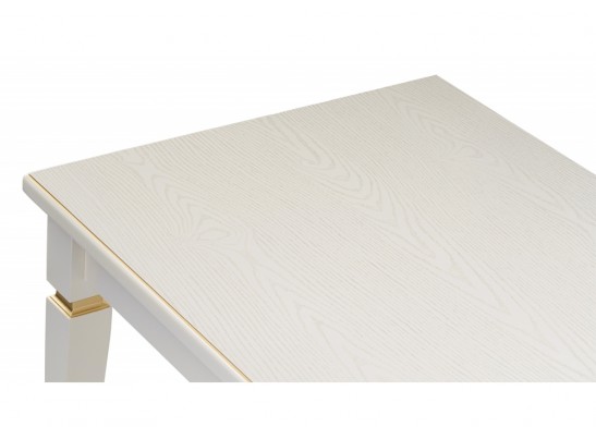 Деревянный стол Лорентайн 120х68х77 слоновая кость / золото в Кургане
