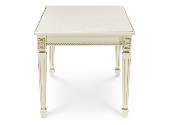 Деревянный стол Шанталь слоновая кость / золото в Кургане