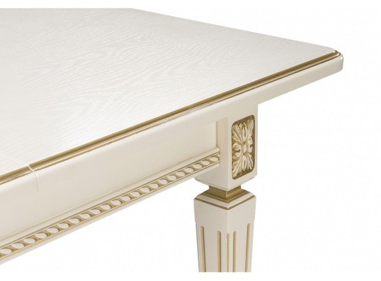 Деревянный стол Шанталь слоновая кость / золото в Кургане