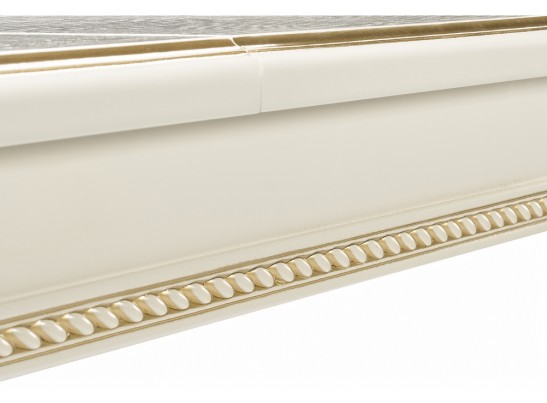 Деревянный стол Шанталь слоновая кость / золото в Кургане