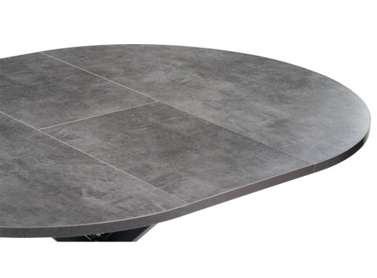 Деревянный стол Сурео 2 100(135)х100х77 камень темный / черный в Кургане