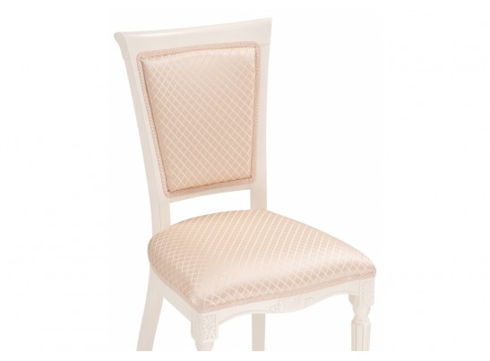 Деревянный стул Байона слоновая кость / ромб 02 в Кургане