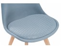 Деревянный стул Bonuss light blue / wood