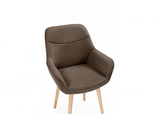 Деревянный стул Флюид 360 коричневый (glory 08) / светлое дерево в Кургане