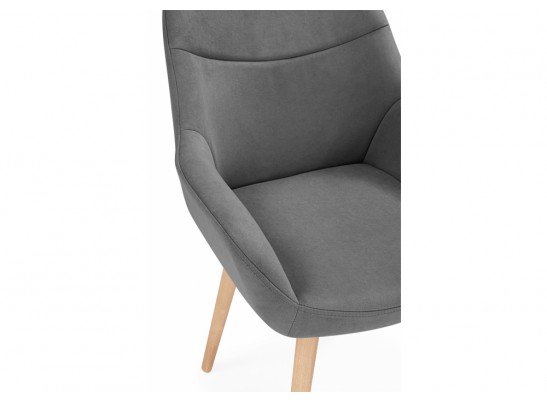 Деревянный стул Флюид темно-серый (zd 995) / светлое дерево в Кургане