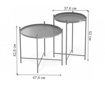 Комплект столиков SHT-CT8/CT8-2 золото