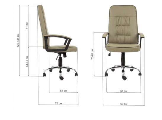 Компьютерное кресло Bravo экрю в Кургане