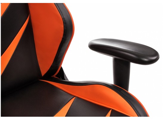 Компьютерное кресло Racer черное / оранжевое в Кургане