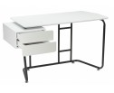 Компьютерный стол Desk 131х58х76 white / black в Кургане