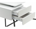 Компьютерный стол Desk 131х58х76 white / black в Кургане