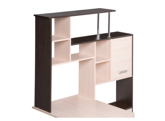 Компьютерный стол КС-15 венге / дуб молочный правый в Кургане