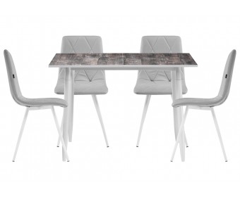 Обеденная группа Баглис velutto 52 / кантри 2047 / белый