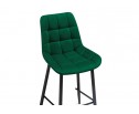 Полубарный стул Алст велюр зеленый / черный в Кургане