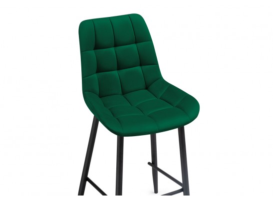 Полубарный стул Алст велюр зеленый / черный в Кургане
