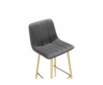 Полубарный стул Дани Мини темно-серый (zd 995) / золотой